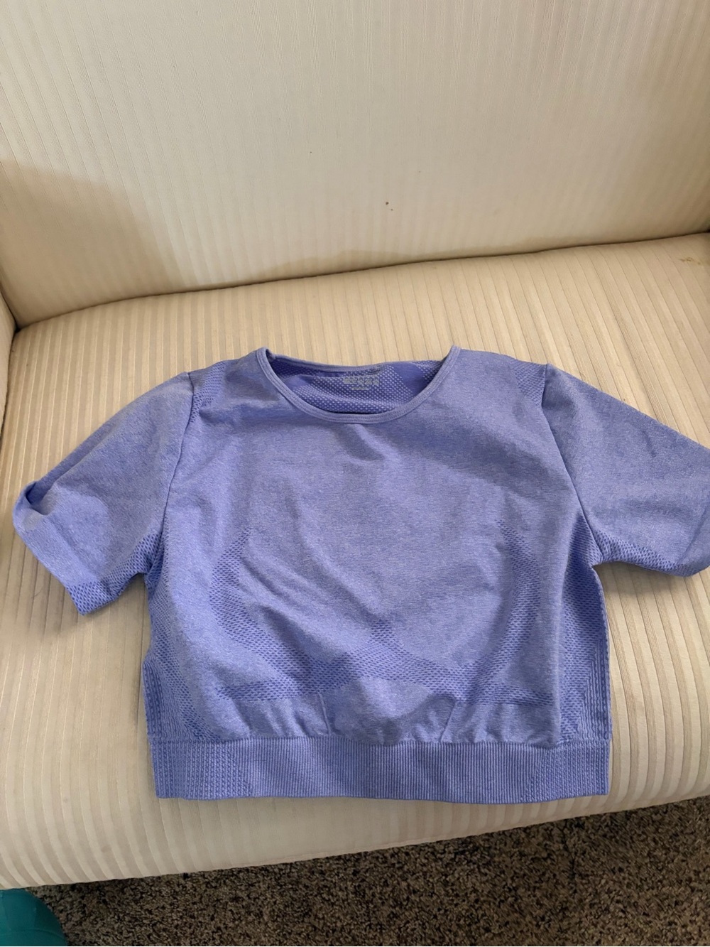 Girls' Lavender Short Sleeve Knit Tee